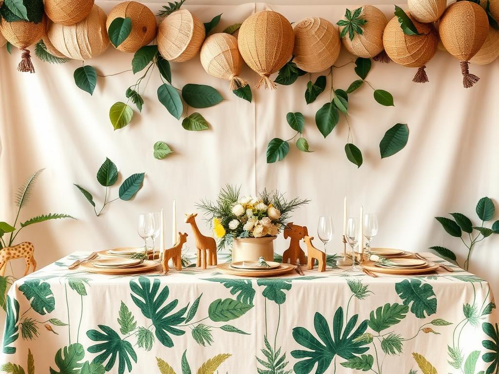 Decoração de festa infantil sustentável tema Safari — Escrevendo Festas Rio de Janeiro